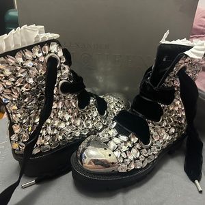 Alexander McQueen Embellished Boots